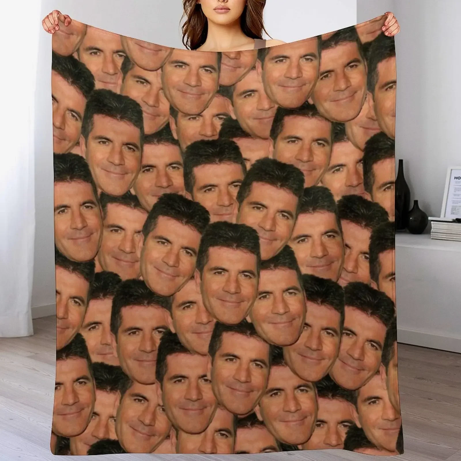 

New Simon cowell Throw Blanket Soft Plush Plaid Vintage Cute Travel Blankets