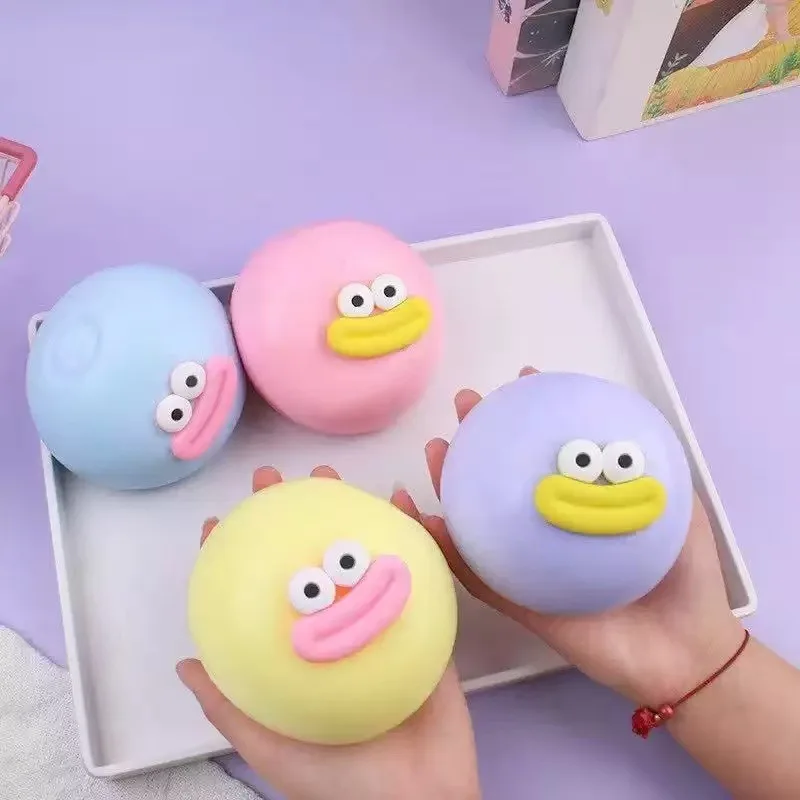 

New Large-Eyed Sausage-Mouthed Funny Liquid Ball Creative Stress Relief Squeeze Toy - Cartoon Fun-Relief Toy 1pcs 2026
