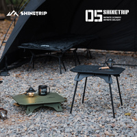 ShineTrip 05 Series Ultralight Petite Dual Purpose Table Outdoor Camping Portable Table Folding Abs Desktop and Aluminum Stand