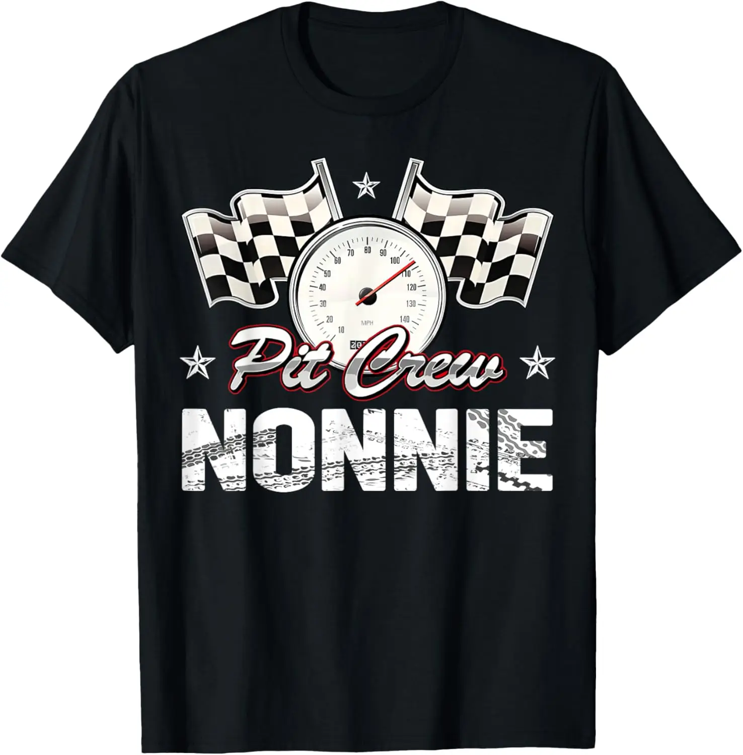 

Pit Crew Nonnie Race Car Birthday Racing Car Family T-Shirt
