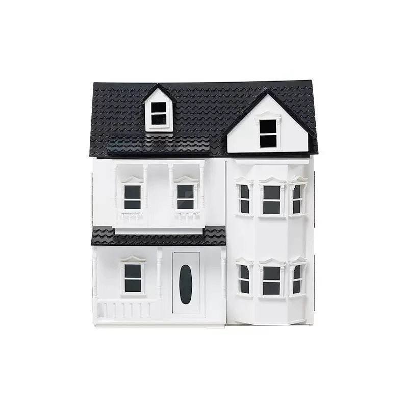Indoor Furniture Foreign Trade European and American Toy House Luxury  Castle Retro Wooden Furniture House image 6