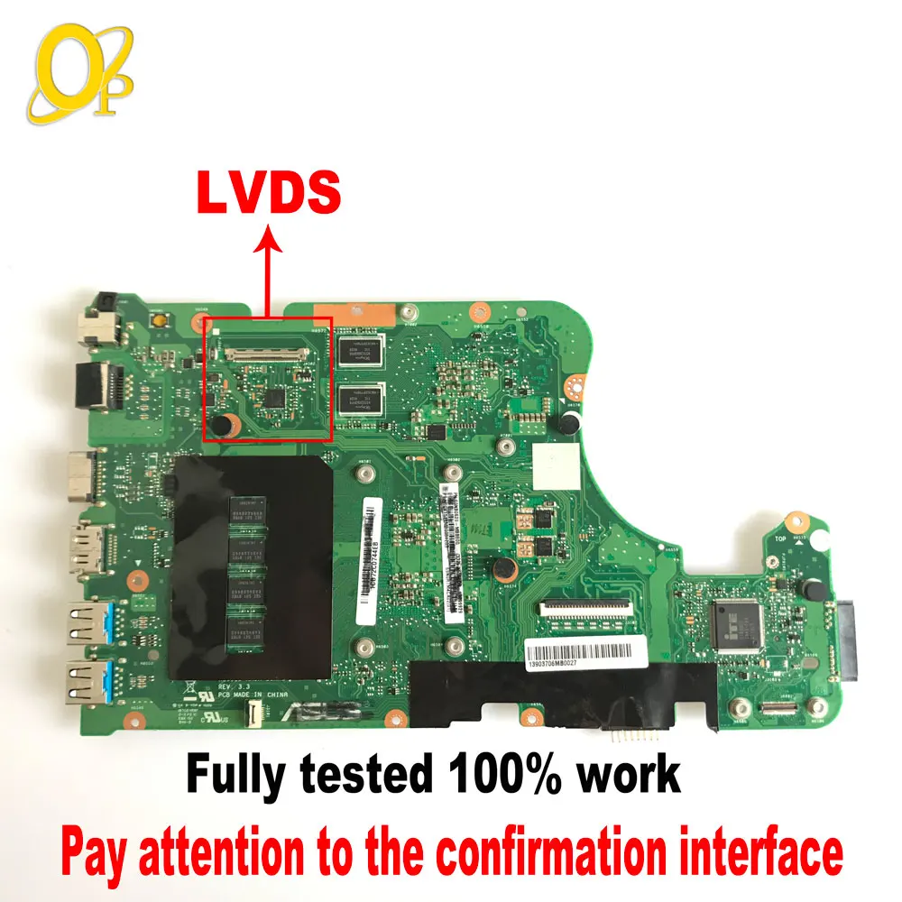 Imagem -02 - Laptop Mainboard para Asus X555ld X555ln X555lp X555lf X555la X555lb Cpu i3 i5 i7 Cpu 2gb Gpu 4gb-ram Ddr3 Testado