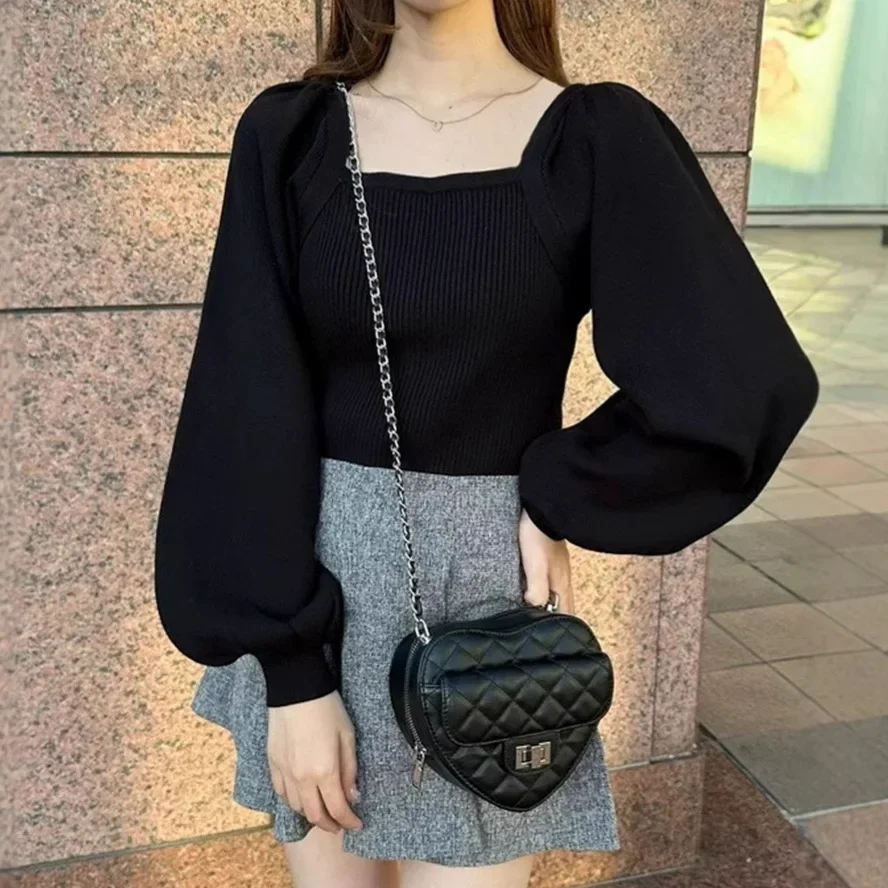 2025 Autumn Winter New Japanese Sweet Jumpers Long Sleeve Removable Cape Knitwear Two Piece Sets Temperament Pullover Sweaters