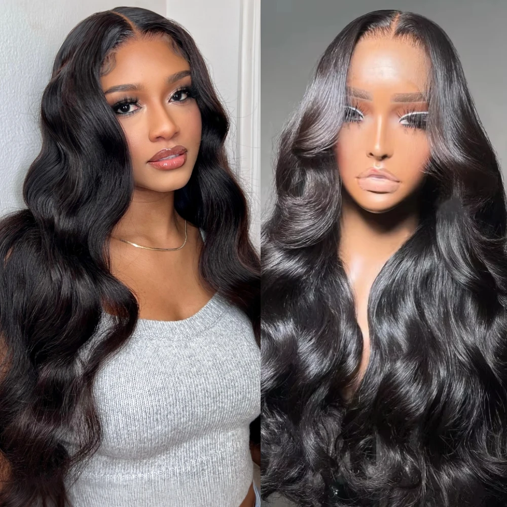 UNICE Pre Everything 13x4 Lace Frontal Body Wave Human Hair Wig With Drawstring Pre Plucked Pre Cut Pre Bleached Glueless Wig