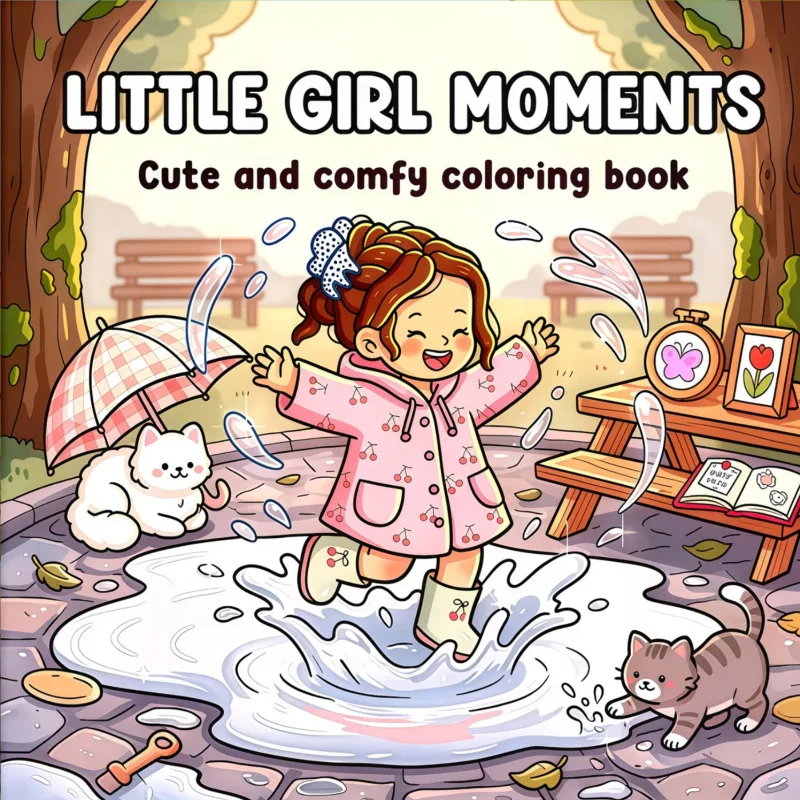 Cross-border new arrival: bestselling coloring book for little girls - coloring book for kids and adults, doodle and draw