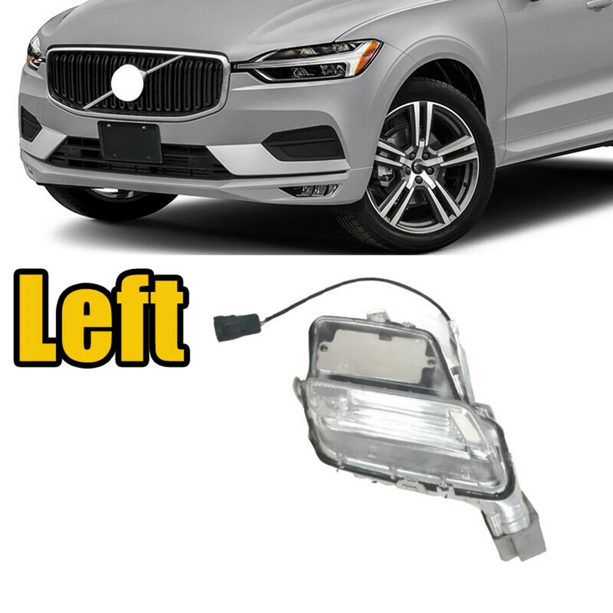 

Superior-Car Daytime Running Lights Front Bumer LED Fog Lamp DRL For Volvo XC60 2014-2018