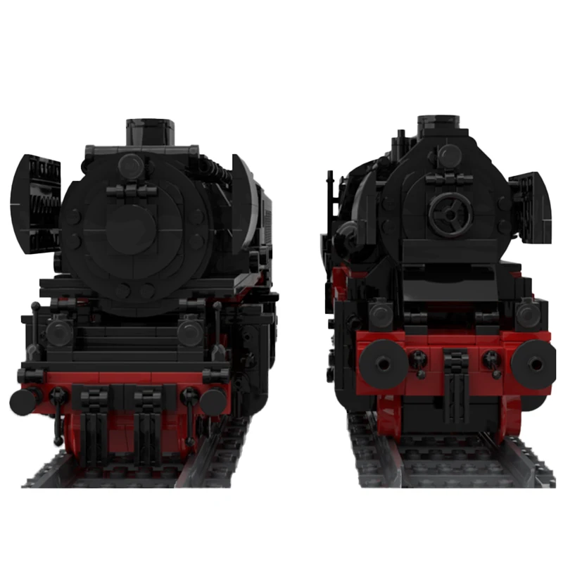 Moc locomotiva de vapor ferroviária drg 53-drb 52 mini blocos de construção montagem modelo tijolos exibição criativa presentes do feriado do miúdo