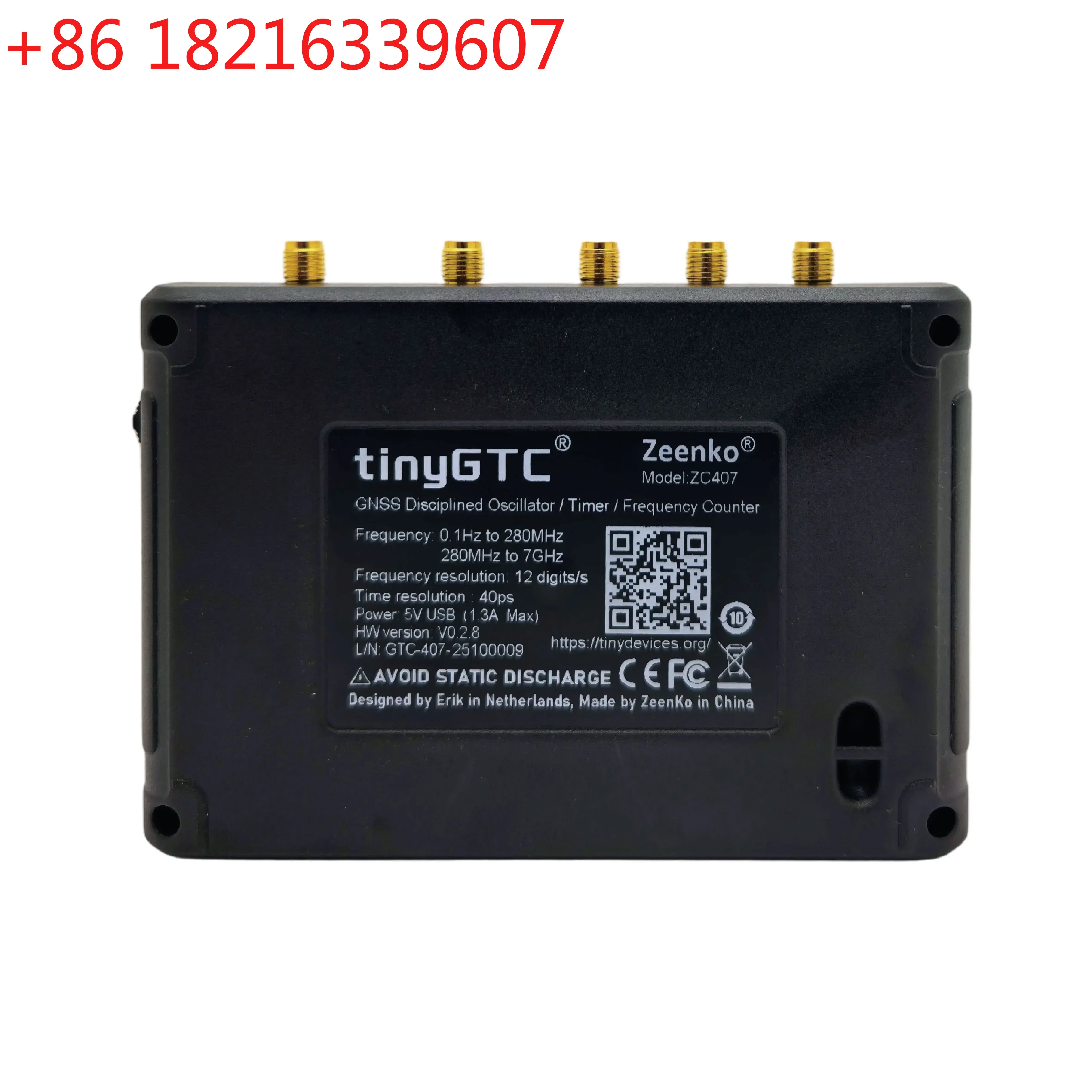 TAO New tinyGTC ZC407 7GHz Frequency Counterdual Timer/Counter built-in GPSDO