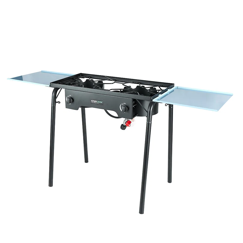 2 burners High pressure ring burners Outdoor gas burners with cover