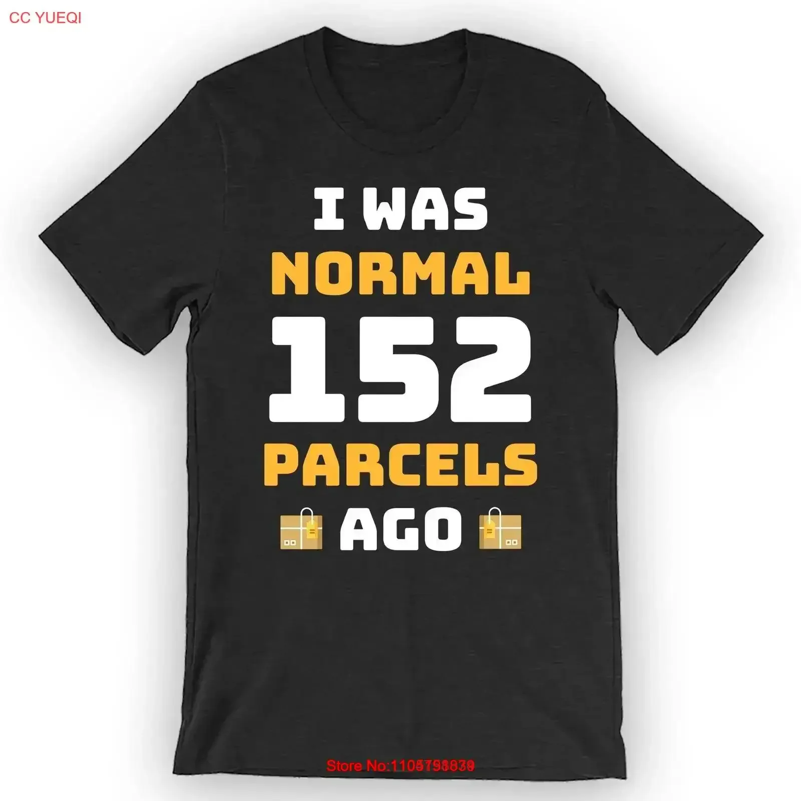 كنت عاديًا 152 طرود منذ تي شيرت Mailman عتيق مغسول وممتد للارتداء اليومي أوم أنيق عتيق مغسول للجنسين #1