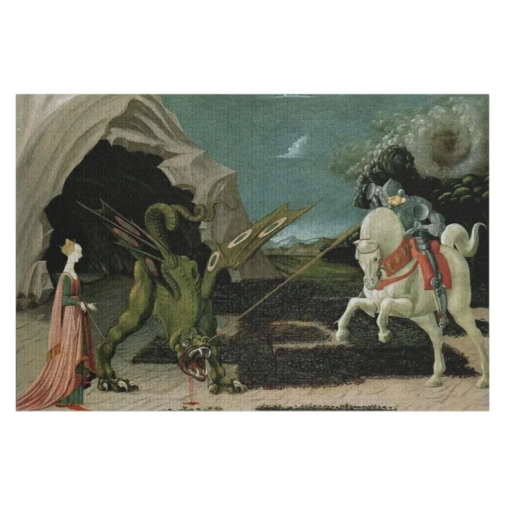 

Saint George and the Dragon, Uccello Jigsaw Puzzle Anime Photo Personalized Gifts Personalized Child Gift Puzzle