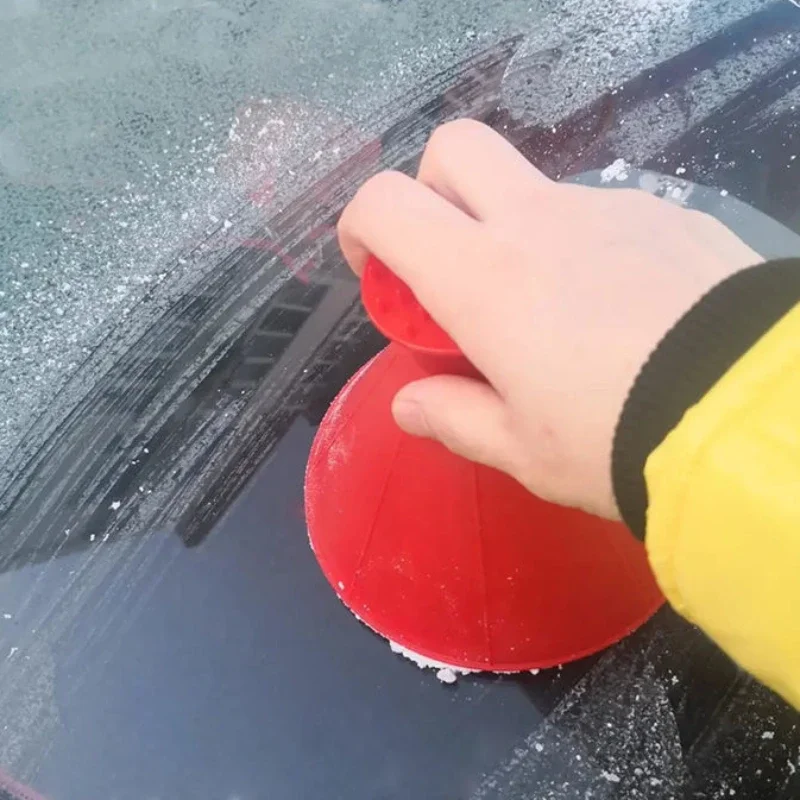 Car Window Windshield Magic Ice Scraper Oil Funnel Snow Remover Shovels Deicer Cone Tool Scraping Winter Accessories