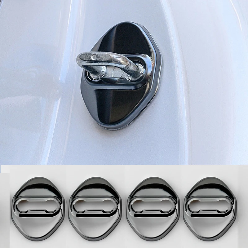 4PCS Car Door Lock Protect Cover For Mazda 2 3 6 CX-5 CX5 CX30 CX50 CX60 BT50 2019 2020 2021 2022 2023 2024 2025 Accessories