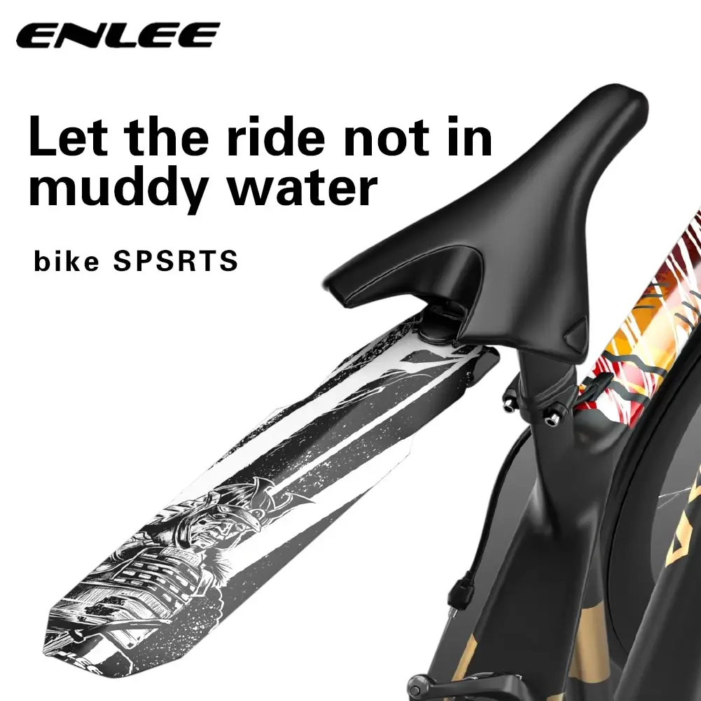 ENLEE Bicycle Fenders Mountain Bike Front Rear Tire Bike Mudguard Lengthen Wheel MTB Quick Release Fender Cycling Accessories