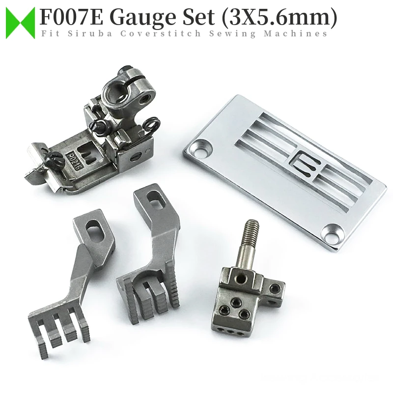 

3x5.6mm Gauge Set Fit Siruba F007E Industrial Flatbed Coverstitch Sewing Machines E1826, P0216, M4356, H1259 + D1207