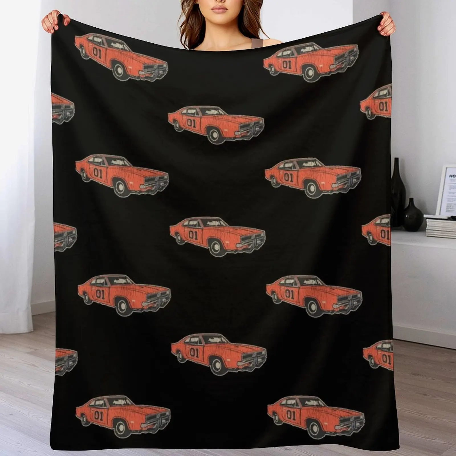 

Music Vintage Retro Dukes Of Hazzard Funny Graphic Gift Throw Blanket warm winter Blankets For Sofas Bed Blankets