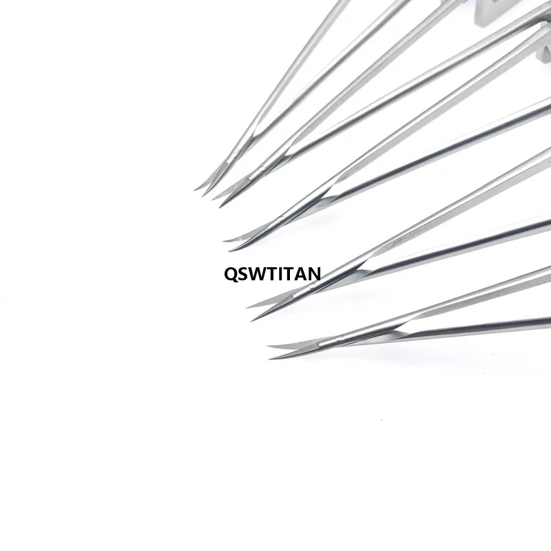 Stainless Steel Micro Scissors Microsurgical Scissors Instruments Neurosurgery Instruments Straight/ Curved Blade