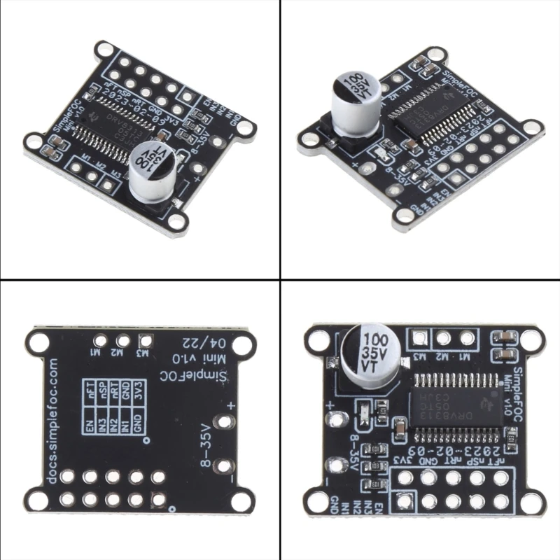 DN59 シンプル FOC ミニ 8V-30V FOC 制御ドライバーボード SVPWM/SPWM アルゴリズム DRV8313