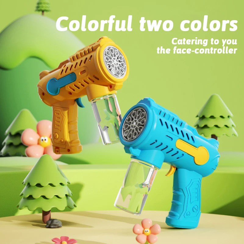 Jouet de pistolet à bulles de mariage en plein air, jouet à bulles pour enfants, jeu interactif parent-enfant sans batterie, bulle d'eau