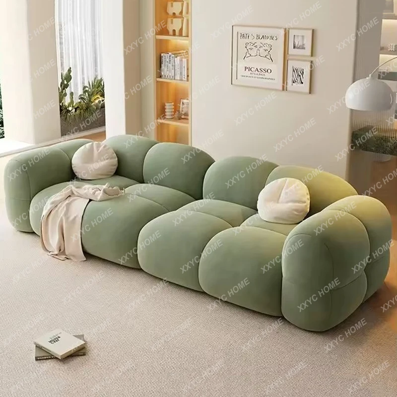 L Compressed Sofa Living Room  Bedrooms Relax Armchairs Compressed Sofa Design Fabric Pouf Home Furniture