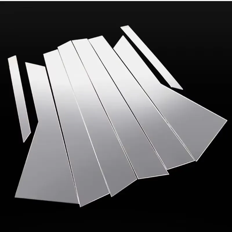 

Для Audi Q7 2016-2019 окно автомобиля B C панель стойки декоративная крышка декоративные полоски наклейки из нержавеющей стали внешние аксессуары