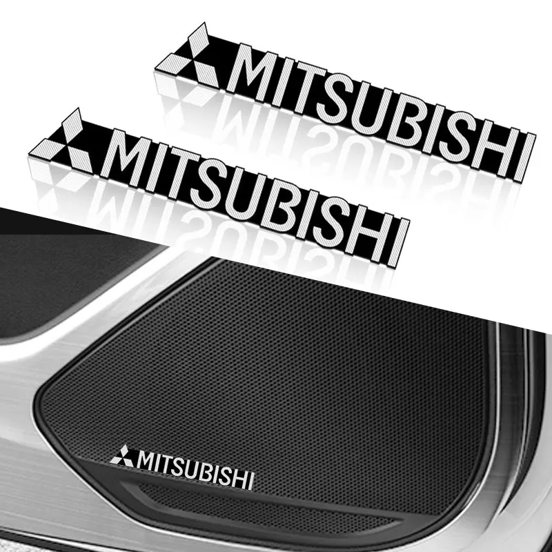 3D Aluminum harman/kardon Badge car Speaker Stickers For Mitsubishi Lancer Outlander Pajero Ralliart Accessories Car Accessory