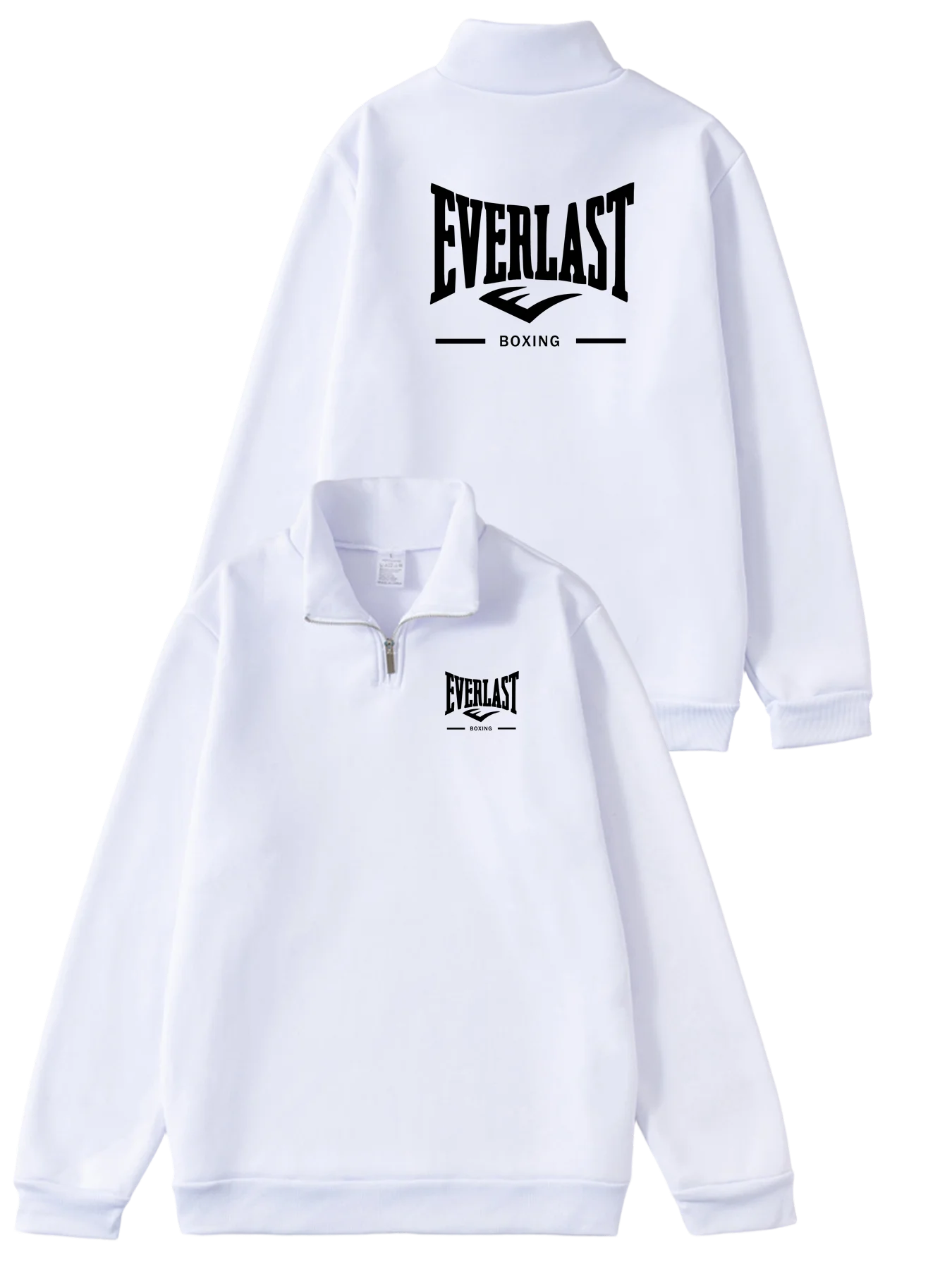 ملابس رياضية خارجية غير رسمية للرجال من EVERLAST BOXING للربيع والخريف بياقة واقفة وأكمام طويلة بنصف سحاب ملابس رياضية عصرية للشارع #5