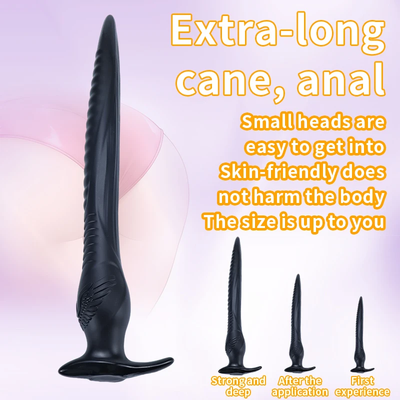 Super Long PVC Anal Dildo Prostate Massager Butt Plug For Stimulation Anus Sex Toys Dilator Big Anal Plug for Unisex Sexual Shop