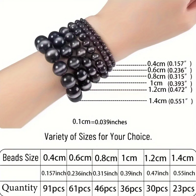 الحجر الطبيعي متعدد الألوان الملكيت الطاووس الخرز لصنع المجوهرات جولة خزر عازل سوار ذاتي الصنع إكسسوارات الخرز والخرز #6