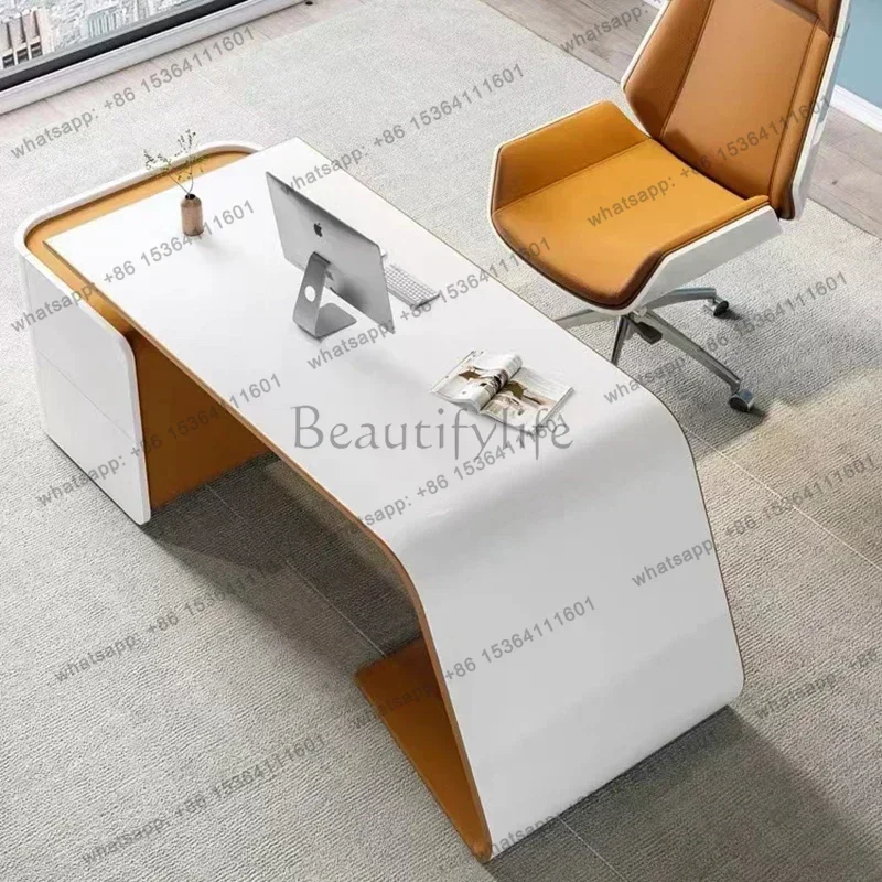 LJY Aesthetic Desk Accessories Removable Table Design Gaming Tables Coffee Height Luxury Terrace Meuble Bureau Office Furniture