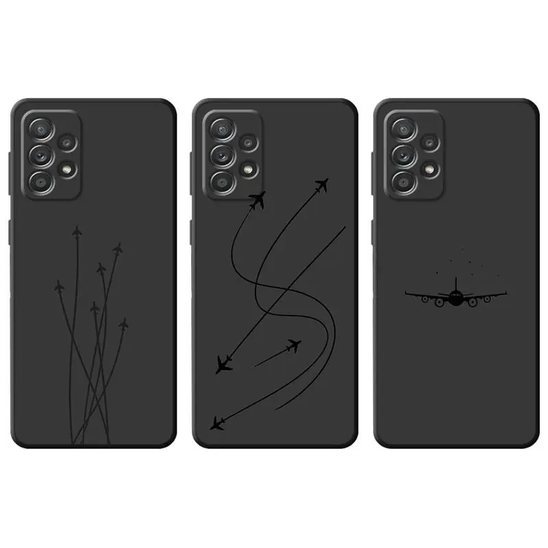 phone Cases for Samsung Galaxy S21 S23 Ultra FE case S20 S24 S10Plus S9 S21 funda Antiscratch cover Altitude Aircraft Line Art