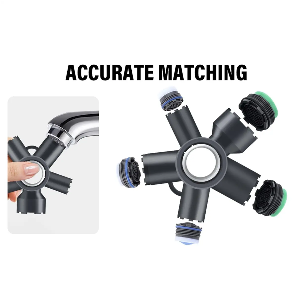 

【frki】 10-in-1 Faucet Aerator Removal Tool Kit, Heavy-Duty Aerato Key for Threaded and Housed Aerateors,Repair and Plumbing