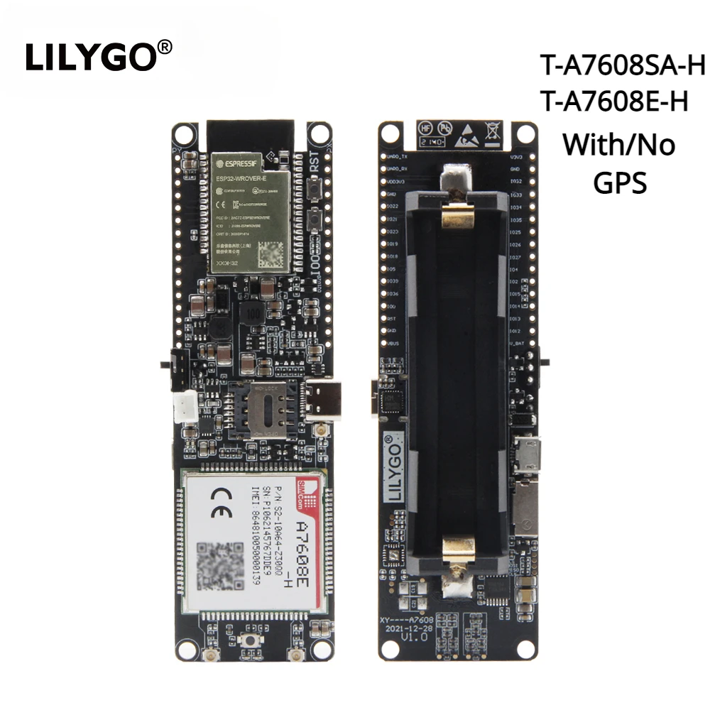 

LILYGO® T-SIM A7608E-H A7608SA-H ESP32 LTE Cat 4 High Speed 4G Network GPS Antenna Wireless WiFi Bluetooth Development Board