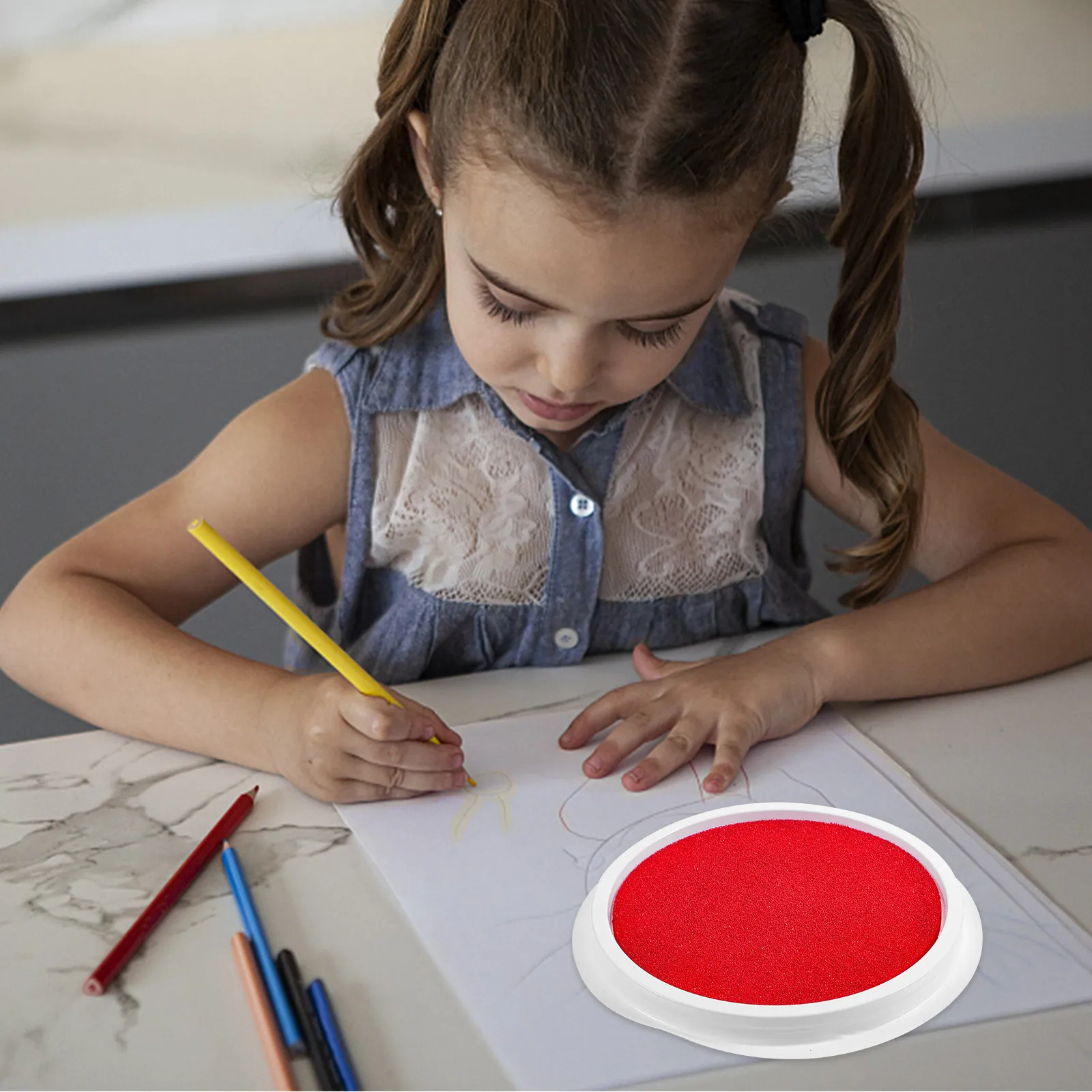 

Креативный набор для отпечатков пальцев: моющиеся нетоксичные штампы для рисования, круглые штампы для детского творчества, игрушка для рисования своими руками, забавный подарок для детей