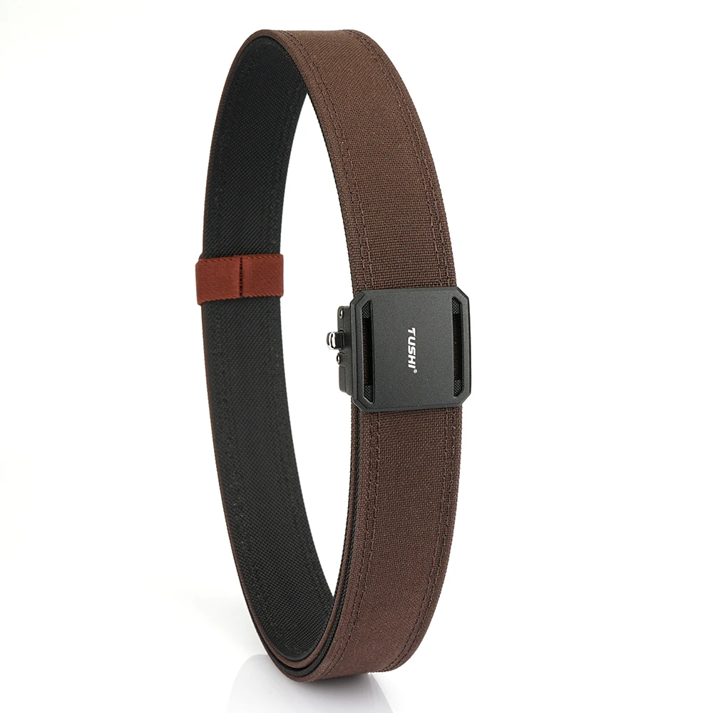 TUSHI Neuer robuster taktischer Gürtel für Herren, Metall-Automatikschnalle, IPSC-Waffengürtel, 1100D-Nylon, Militärgürtel, Outdoor-Sportgürtel für Herren – Detail 16
