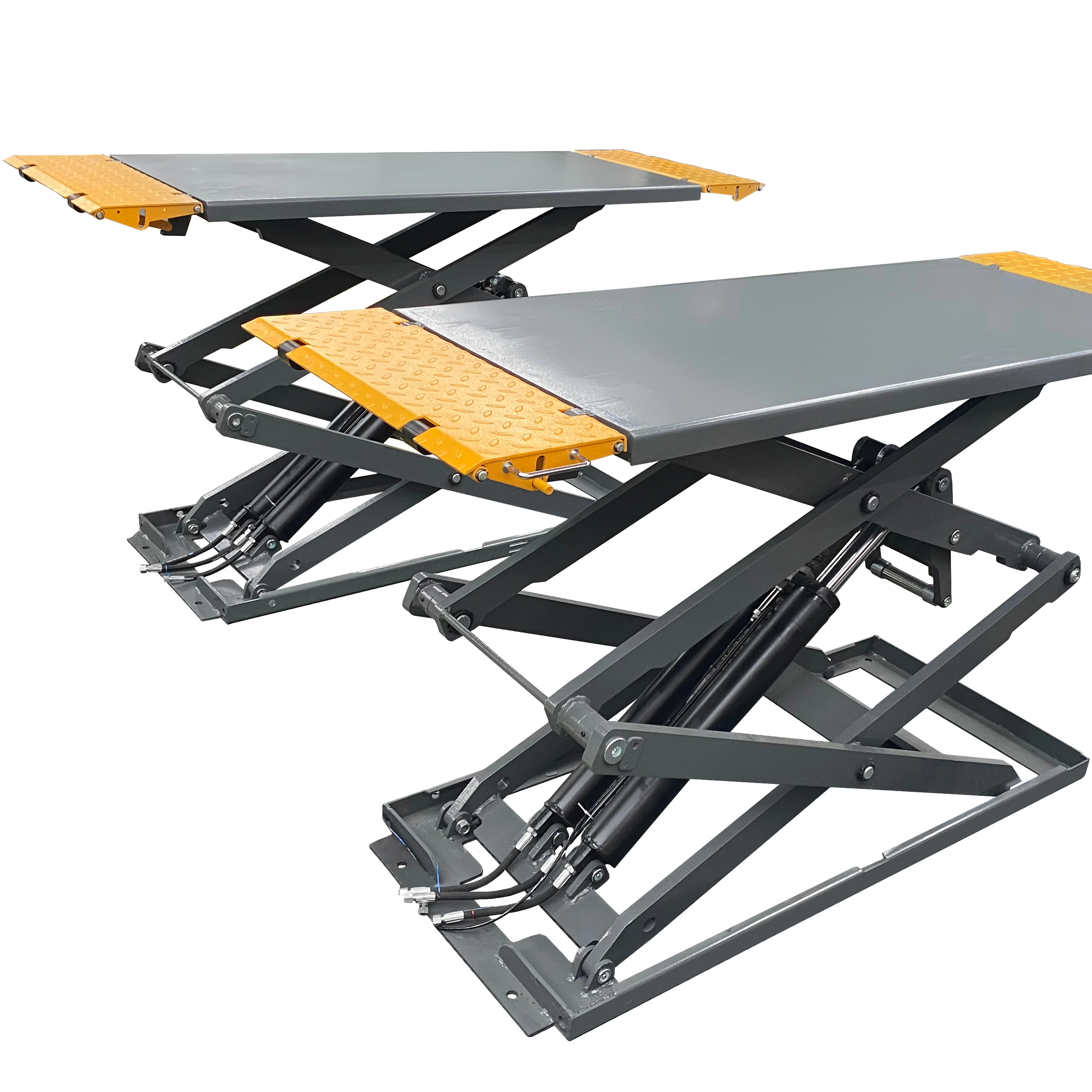 Super Thin Hydraulic Scissor Car Lift 4000kg Auto Scissor Lift For Car Repair Garage Workshop