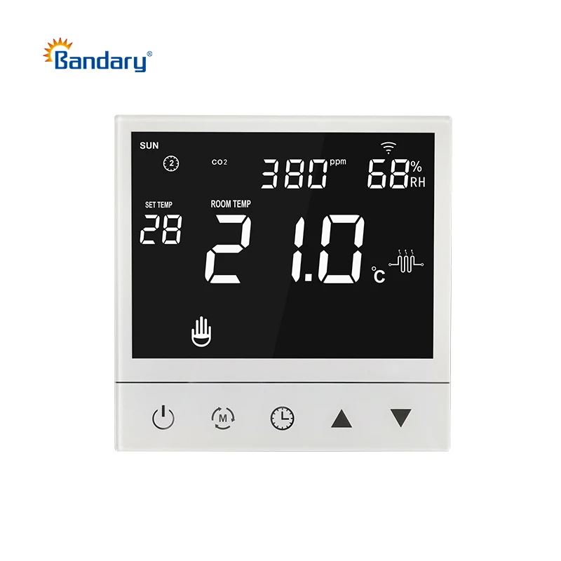 

Tvoc CO2 Detection Digital Programmable WIFI Smart Home Room Boiler Water Heater Electric Thermostat Floor Heating With Modbus