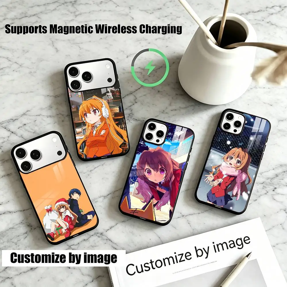 Hot Anime T-Toradoras  Phone Case For iPhone18,17,16,15,14,13Plus,Pro Allows magnetic wireless charging