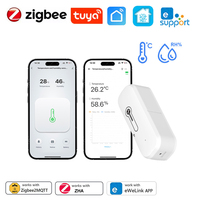 Zigbee Temperature Humidity Sensor Indoor Thermometer Monitor Tuya Smart Life Control Support Ewelink APP Home Assistant Z2M ZHA