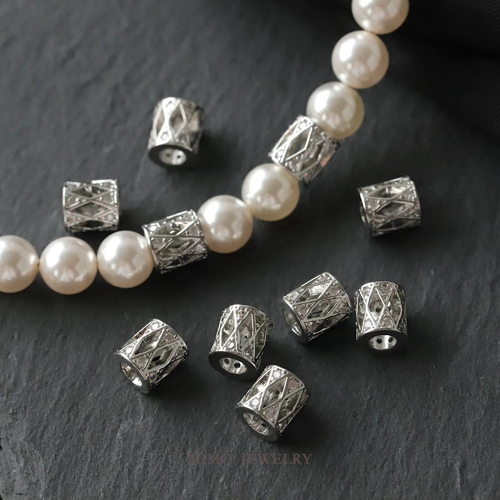 

Brass Gold Plated Hollow rhombus drum Passepartout Spacer Beads Loose Beads for Jewelry Making DIY Bracelet Necklace Accessories