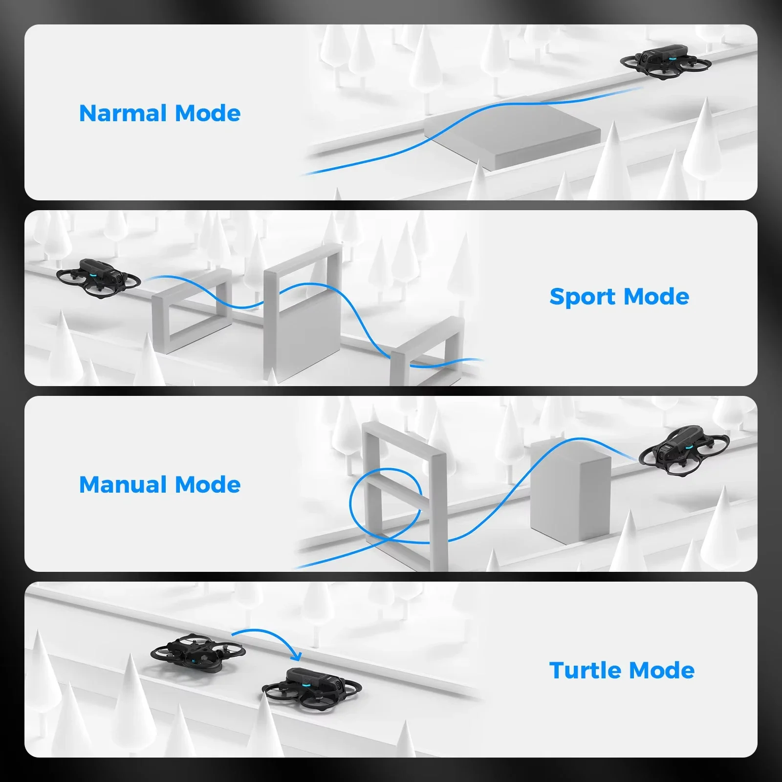 BetaFPV Aquila16 FPV Kit FPV Quadcopter Racing Drone VR03 FPV Goggles ELRS 2.4G Analog VTX 1102|18000KV Brushless Motor