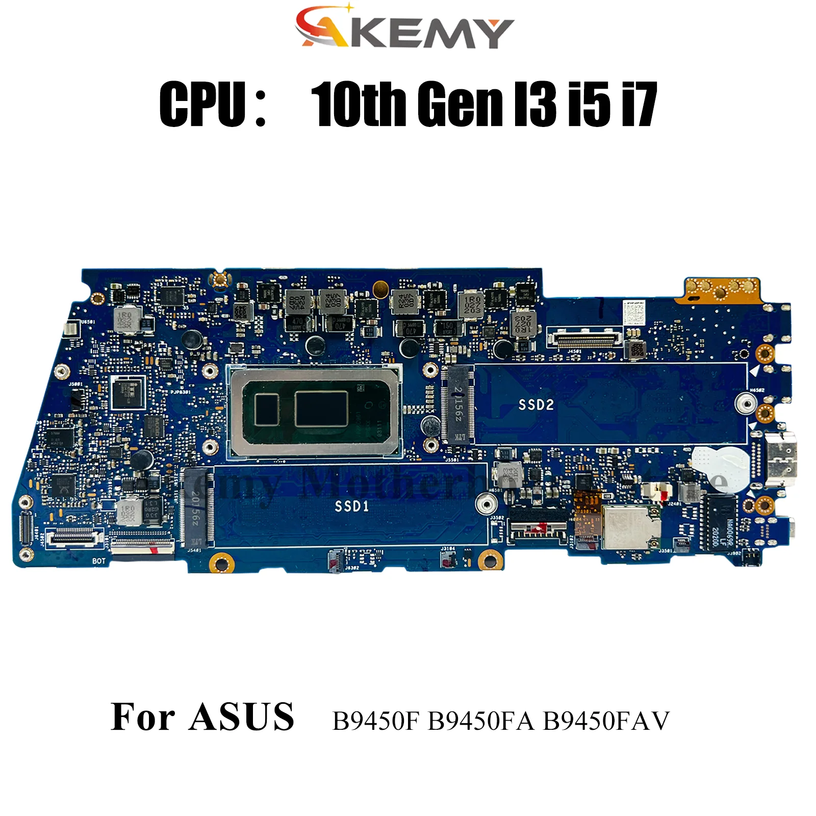 

B9450FA Материнская плата для ноутбука ASUS ExpertBook B9450FA B9450FAV B9450F Материнская плата для ноутбука с 10-го поколения I3 i5 i7 100% тестирование ОК