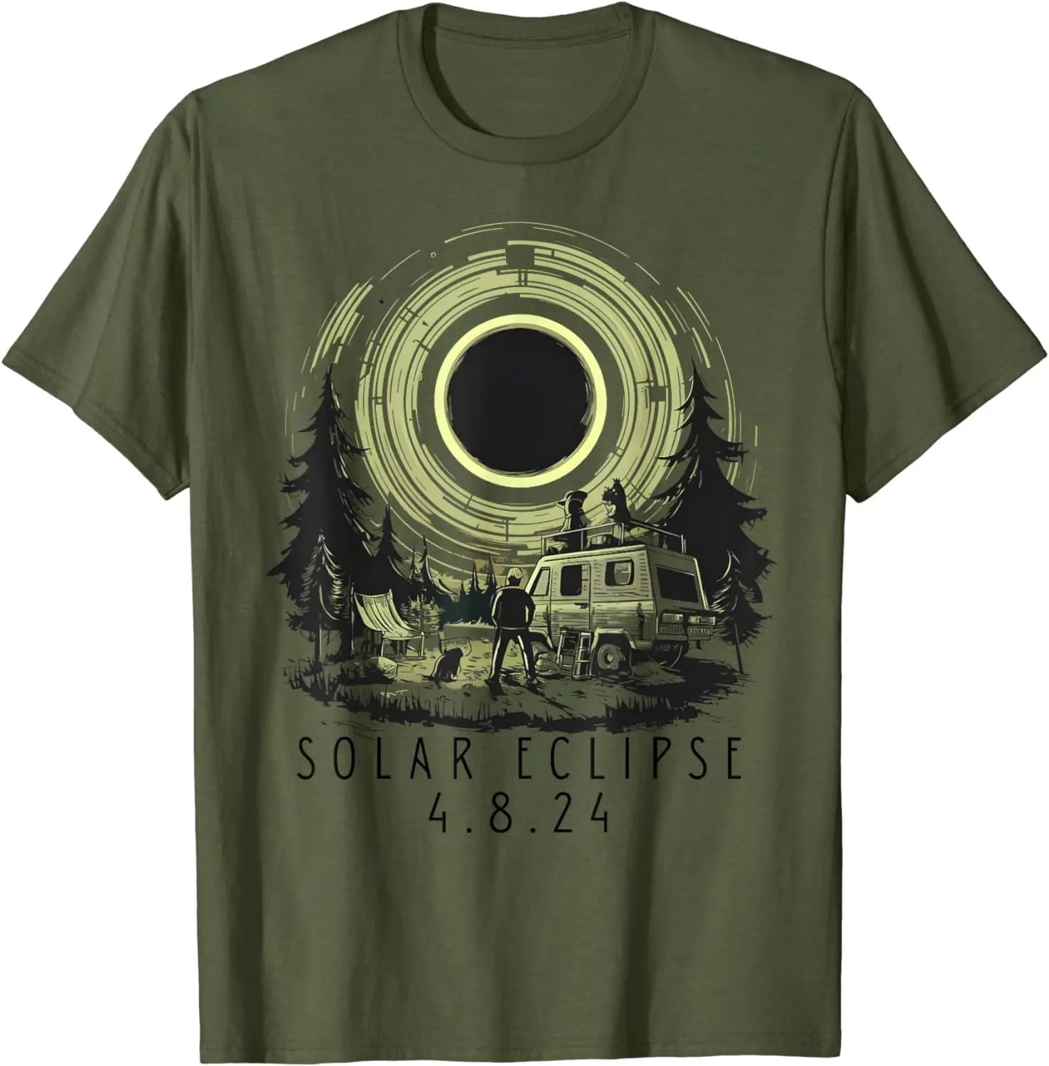 

Trip Camper! Total Solar Eclipse 2024 Totality 04.08.24 T-Shirt