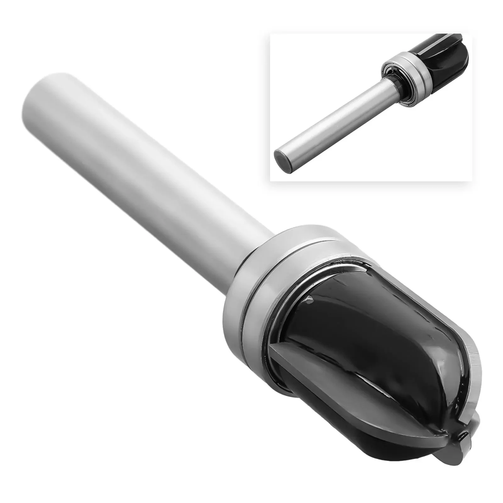 

Power Tools Spring Connector Router Bit 3 Edge Black/Silver Color Long Blade With Bearing For Engraving Machine