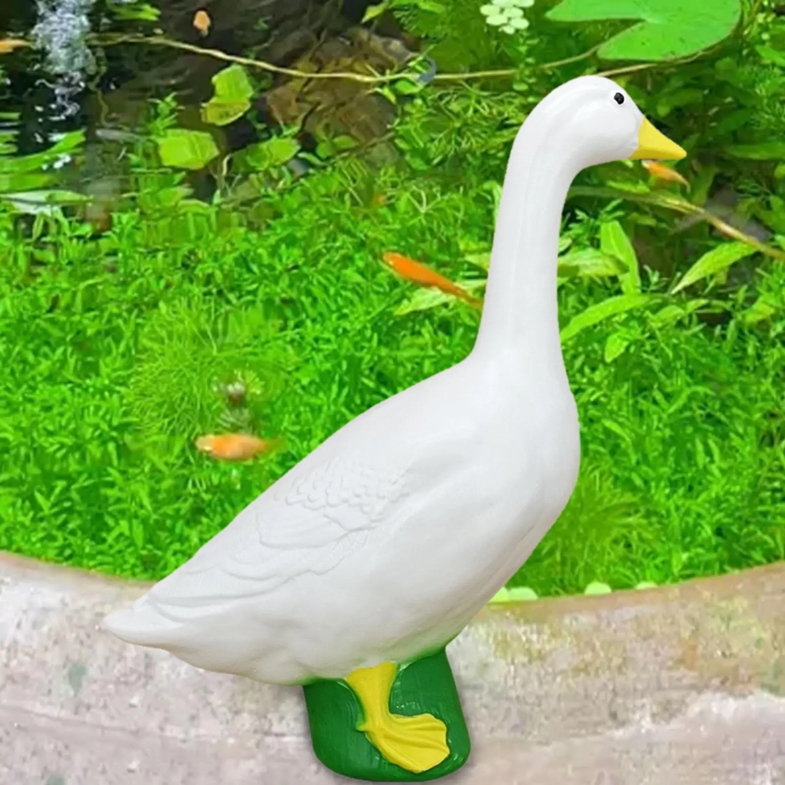 

Goose Statue Decoration Novelty Gift Goose Shape Collectible Sculpture for Cabinet Yard TV Cabinet Nightstands Bookshelf