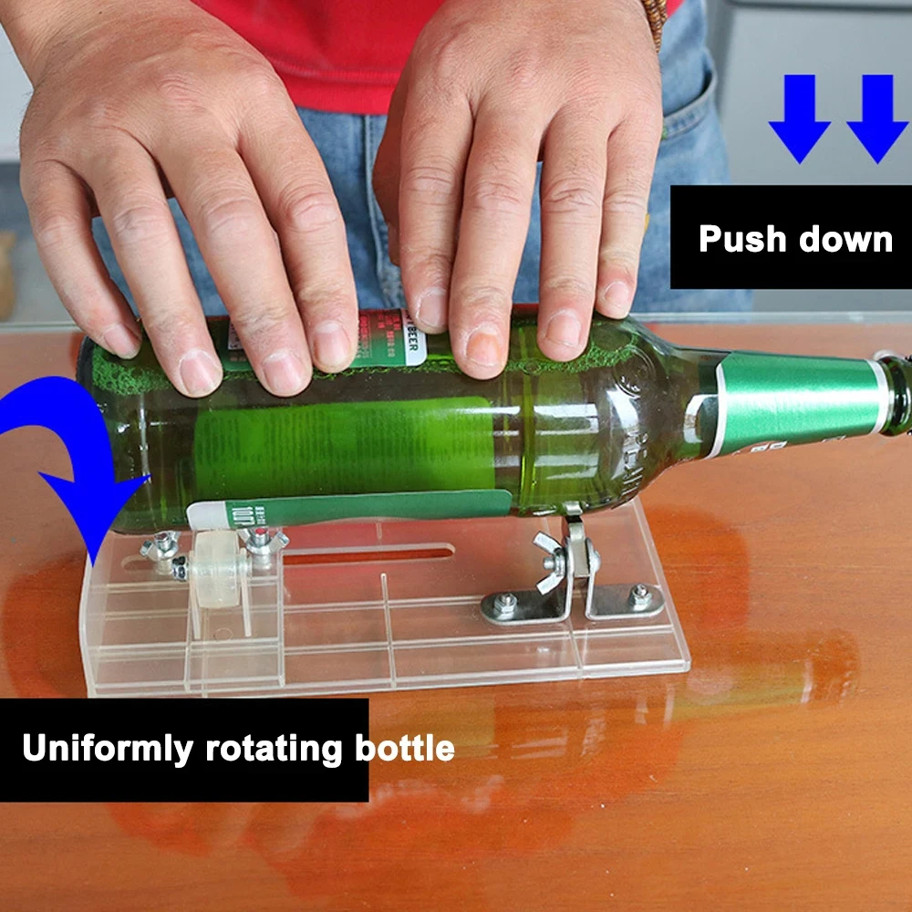 Универсальный инструмент для резки стеклянных бутылок, регулируемая машина «сделай сам», для резки пива, ликера, виски, спирта, шампанского, вина, круглая бутылка