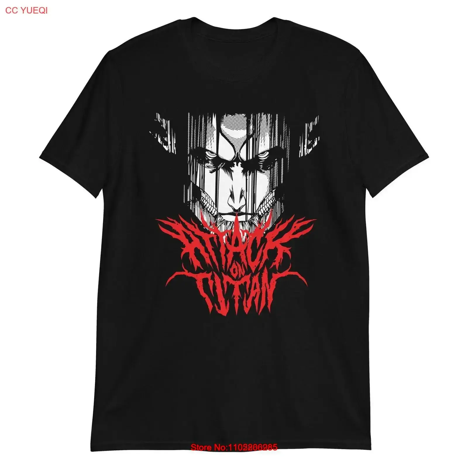Attack on Titan T Shirt anime hentai monster manga japan cartoon comic vintage Washed Top For Everyday Wear fashion Slightly