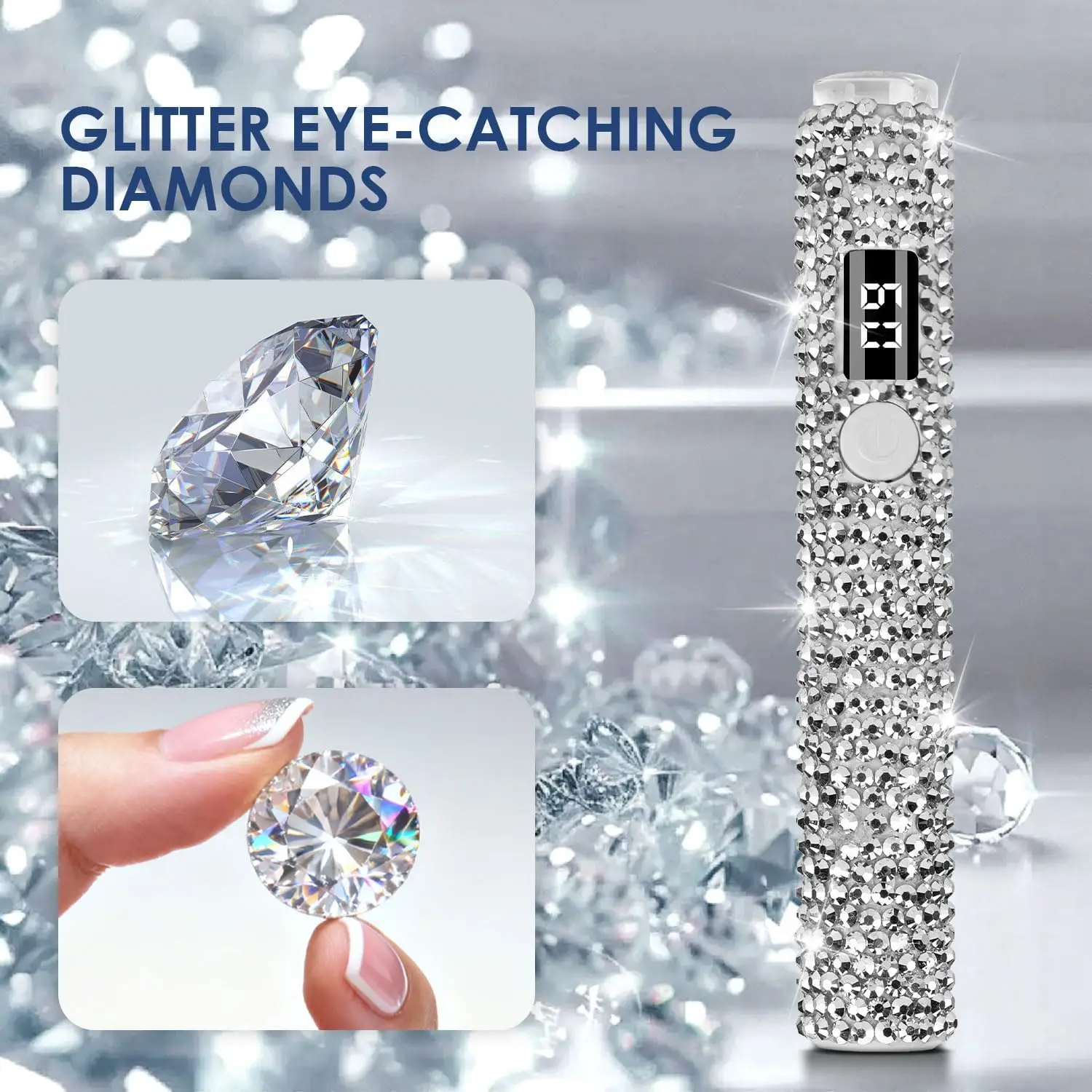 مصباح أظافر بالأشعة فوق البنفسجية اللاسلكي، ضوء جل صغير قابل لإعادة الشحن مع شاشة LCD لعلاج الأظافر السريع بنفسك