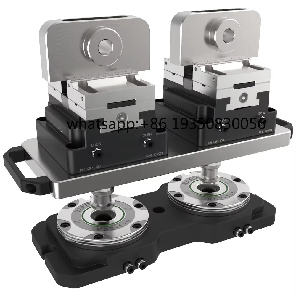 2026-KSZ115-T2 Promotional CNC  zero Point Quick Change Pallet System 2 Way Clamping Stations Modules for Heavy  Machining