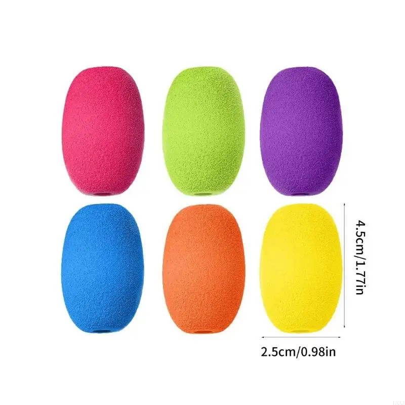 LXAA 6PCS إسفنج مريح القلم قبضة الكتابة المساعد